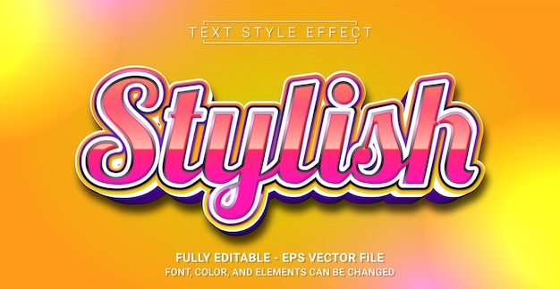 Stilvoller Textstil-Effekt Bearbeitbare grafische Textvorlage