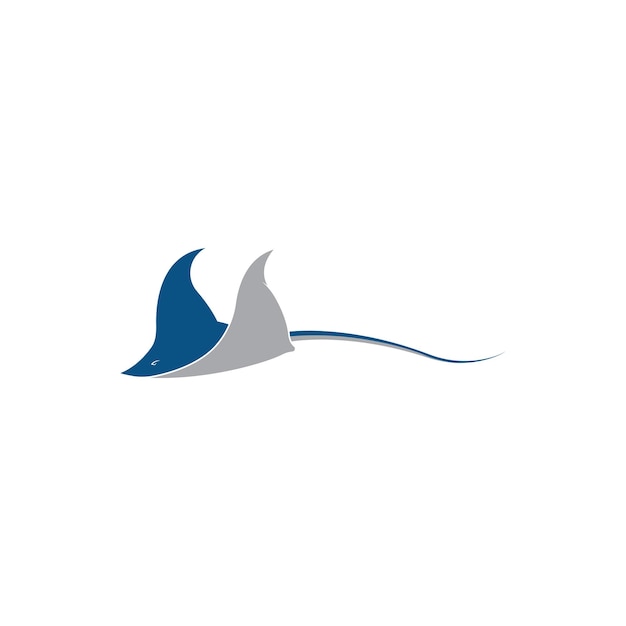 Stingray logo illustration vektor flache designvorlage