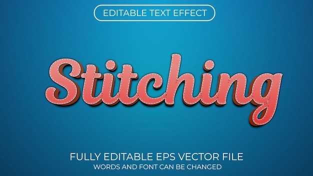 Stitching-text-effekt