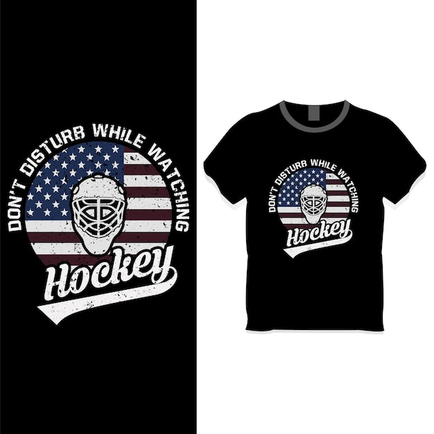 Stören sie nicht, während sie hockey-t-shirt-designs ansehen