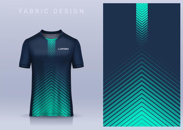 Stoff-textil-design für sport-t-shirt fußball-trikot-modell für die vorderansicht der fußballvereinsuniform