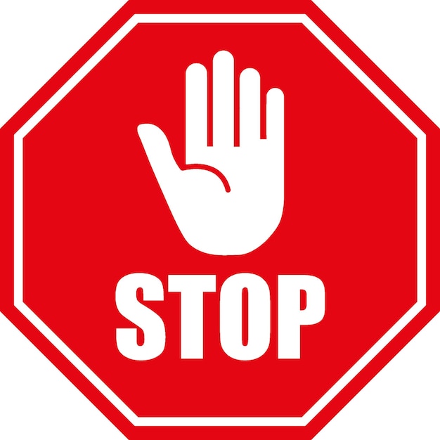 Stoppschild drucken