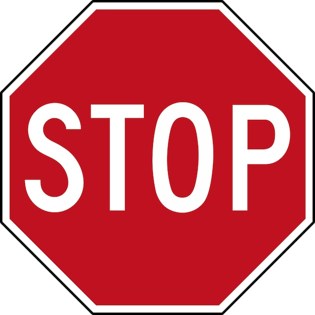 Stoppschild r1-serie stoppschilder regulierungsvektor amerika vereinigte staaten usa schilder und kanada fidschi indien indonesien libanon neuseeland pakistan philippinen singapur vereinigtes königreich australien