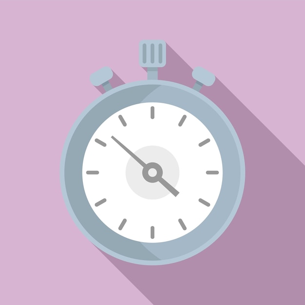 Stoppuhr-Symbol starten, flacher Vektor. Timer ansehen. Countdown-Zeit
