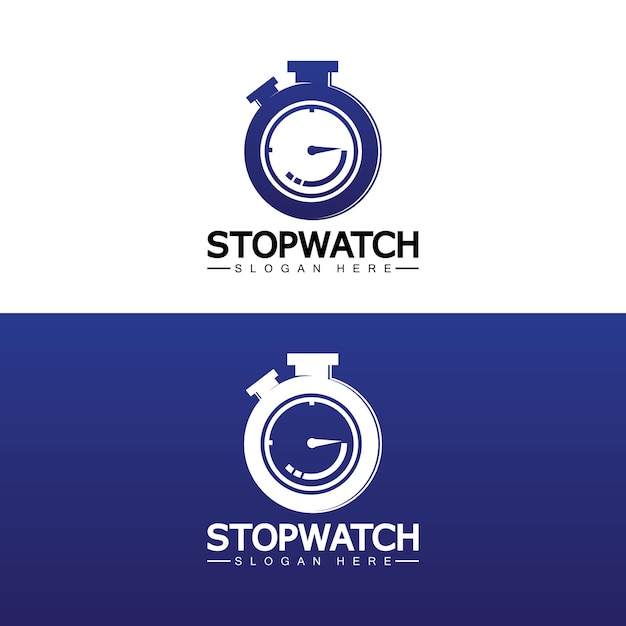 Stoppuhr-timer-logo-design-vektorsymbol-symbol-illustrationsvorlage