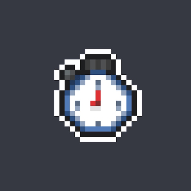 Stoppuhr-Werkzeug im Pixel-Art-Stil