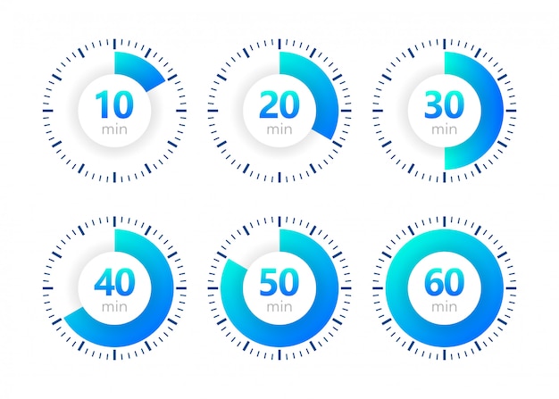 Stoppuhrsymbol, digitaler timer. uhr, timer, countdown-symbol. illustration