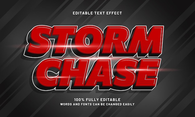 storm chase bearbeitbare Texteffekte mit einem Speed and Fast-Thema