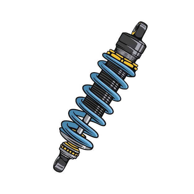 Vektor stoßdämpfer für motorradteile