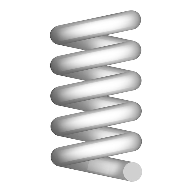 Vektor stoßfeder-symbol realistische darstellung des stoßfeder-vektorsymbols für webdesign isoliert auf weißem hintergrund