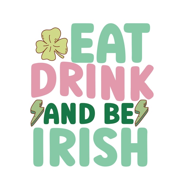 StPatricks Day Retro SVG Design Schnittdatei