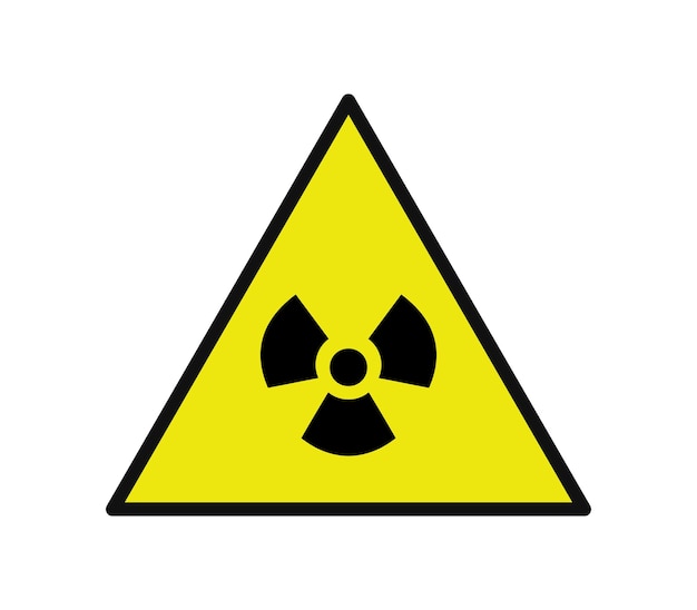 Strahlung Warnschild