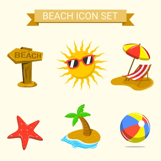 Strand-Icon-Set