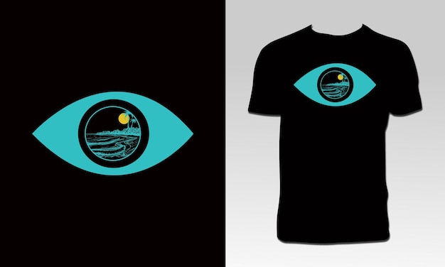 Strand im augen-t-shirt design