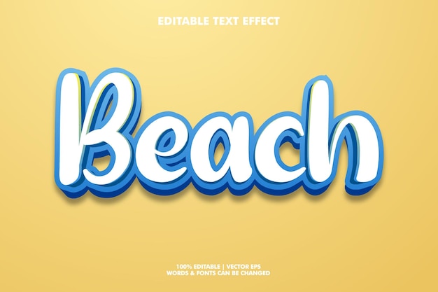 Strandtext-Effekt