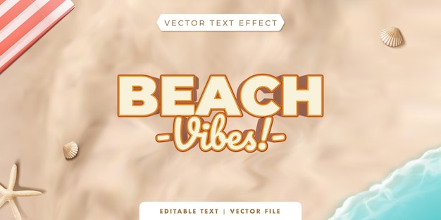 STRANDVIBES MIT 3D-TEXT-EFFEKT