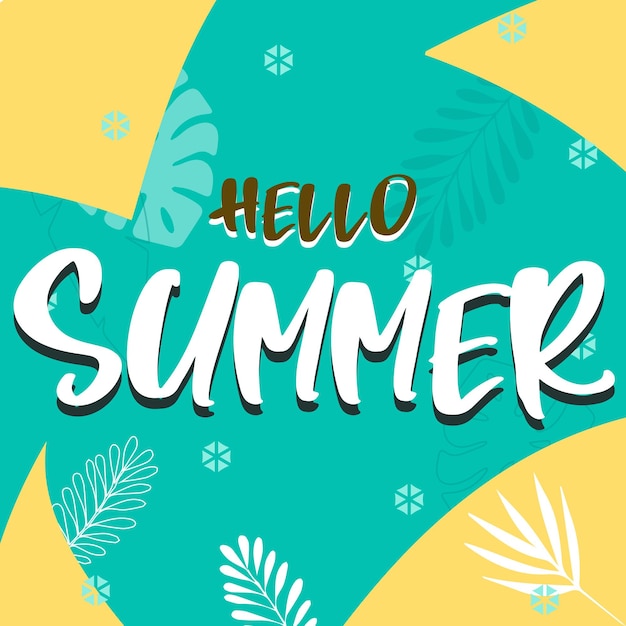 Strandzeit Vektor Sommerzeit Urlaub typografische Illustration Sommer