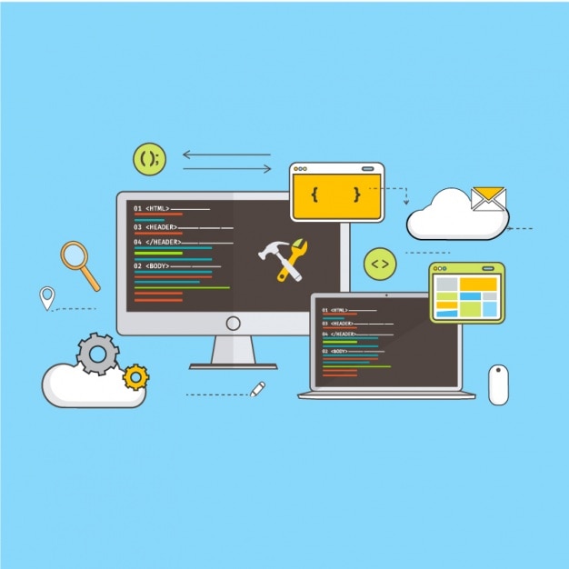 Strategie der Web-Entwicklung Hintergrund