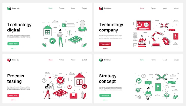 Strategie für die Prüfung digitaler Technologien und Arbeitsprozesse des Unternehmens und winzige Mitarbeiter