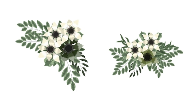 Strauß Strauß Frühlingsblumen Sammlung hübsch Detaillierte ClipArt