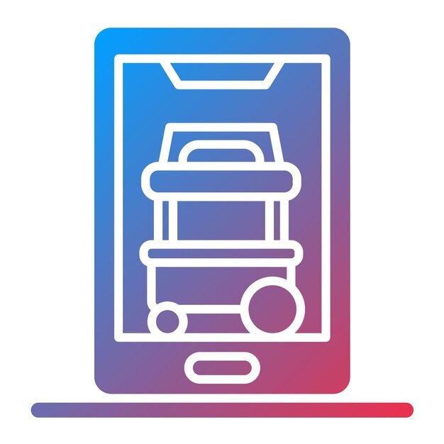 Vektor street food app icon vektorbild kann für street food verwendet werden
