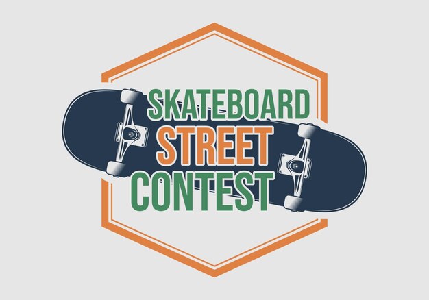 Street skateboard logoemblem art