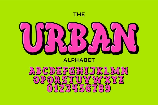 Street Urban Graffiti-Schriftart im Jugendstil