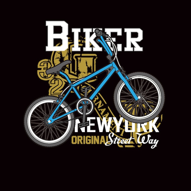 Vektor streetbiker-typografie