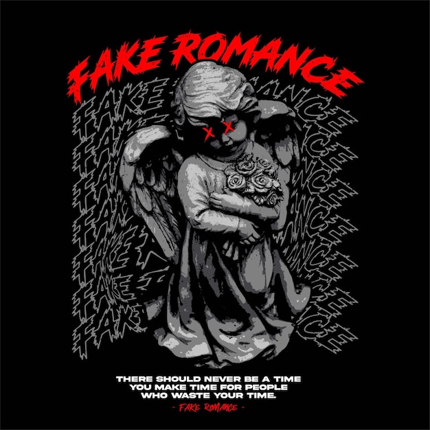 Streetwear Design Fake Romance Statue Style