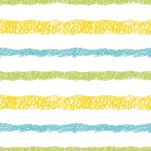 Streifen skizzieren Vektor handgezeichnetes nahtloses Muster Tapetenpapier Stoff Textil