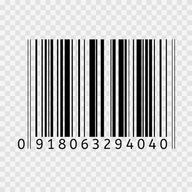 Vektor strichcode-vektor-flaches symbol strichcode-zeichen dünne linie symbol