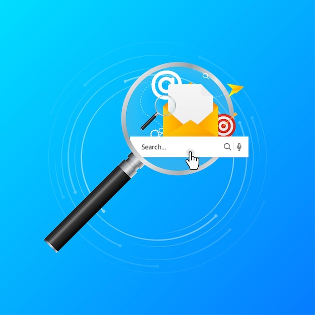 Strichgrafik-Suchzeile für Bannerdesign Business-Symbol Banner-Vektor Web-Suchkonzept