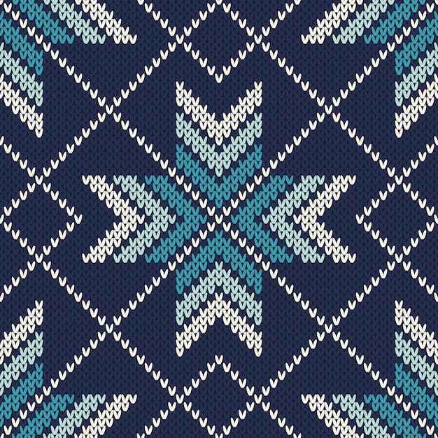 Strickpullover-Muster. Nahtloser Hintergrund. Wollstrick Textur Imitation
