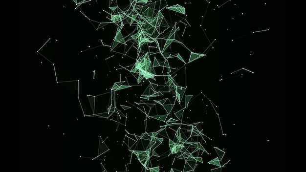 Struktur der Netzwerkverbindung Technologie verbinden Big Data Wissenschaftlicher Hintergrund Futuristische Geschäftskulisse