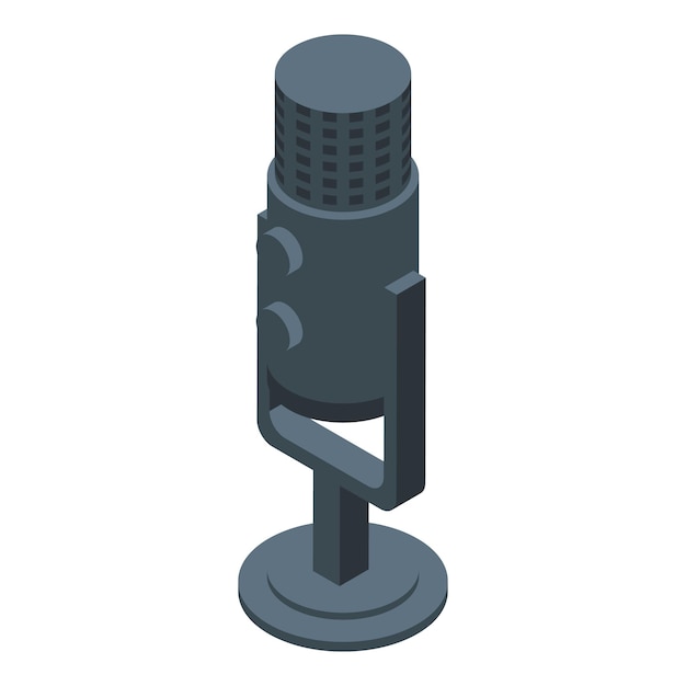 Studio-Mikrofon nimmt einen Podcast oder ein Lied auf