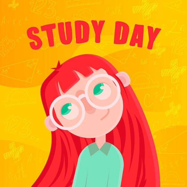 Study day girl charakter