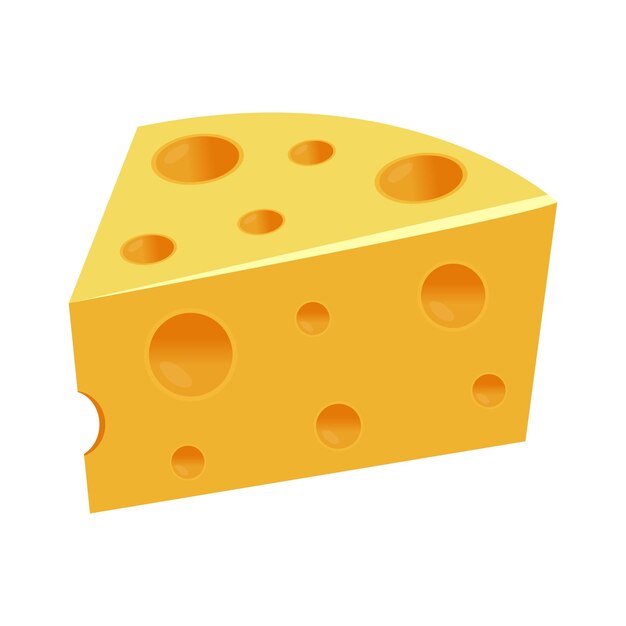 Stück Käse-Lebensmittelvektor