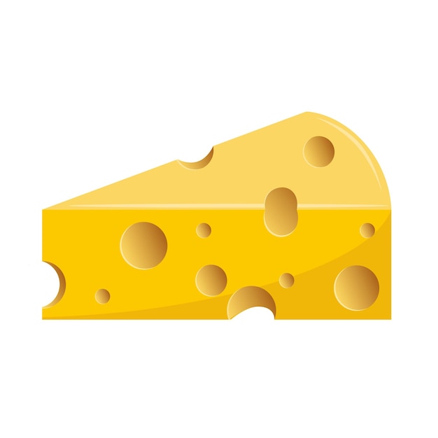 Stück Käse Vektor-Illustration