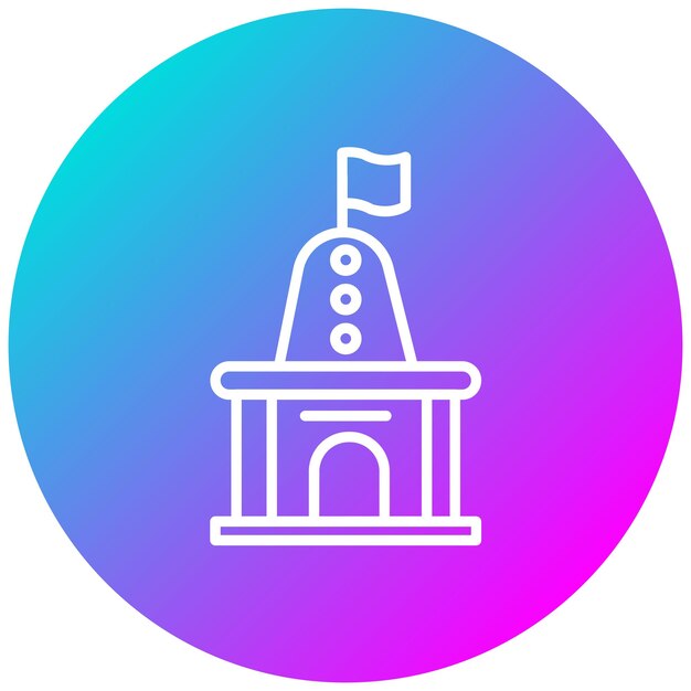 Stupa-vektor-illustrationsstil