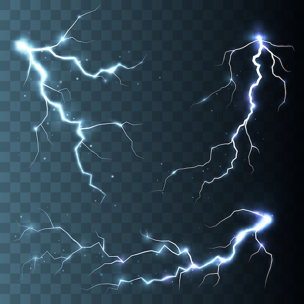 Sturm und Blitze isoliert