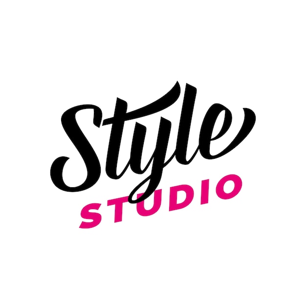 Style studio schriftzug für logo