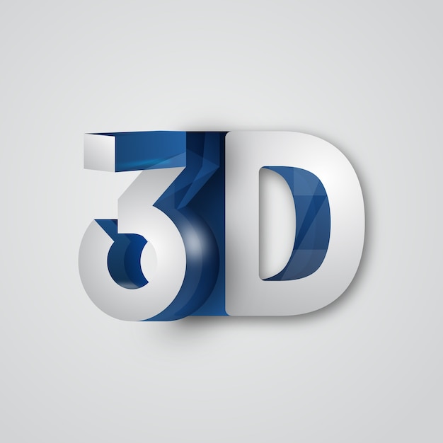 Stylisches 3D-Logo-Design