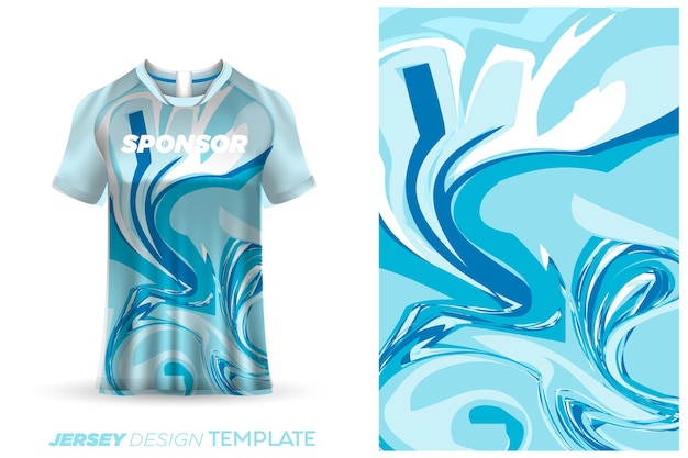 Sublimation trikot design fußball sport trikot vorlage - sport trikot design aquarell hintergrund