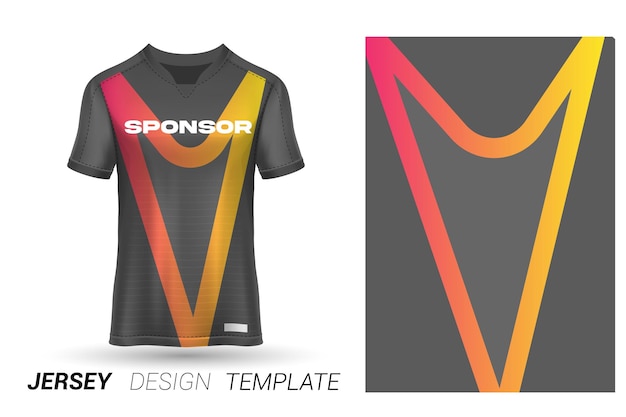 Sublimations-Trikot-Design Fußballsport-Trikot-Vorlage Sport-Trikot-Design