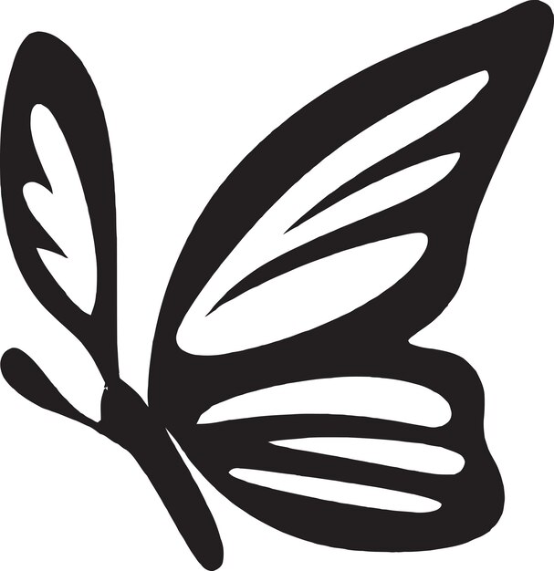 Vektor subtle butterfly vector icon design