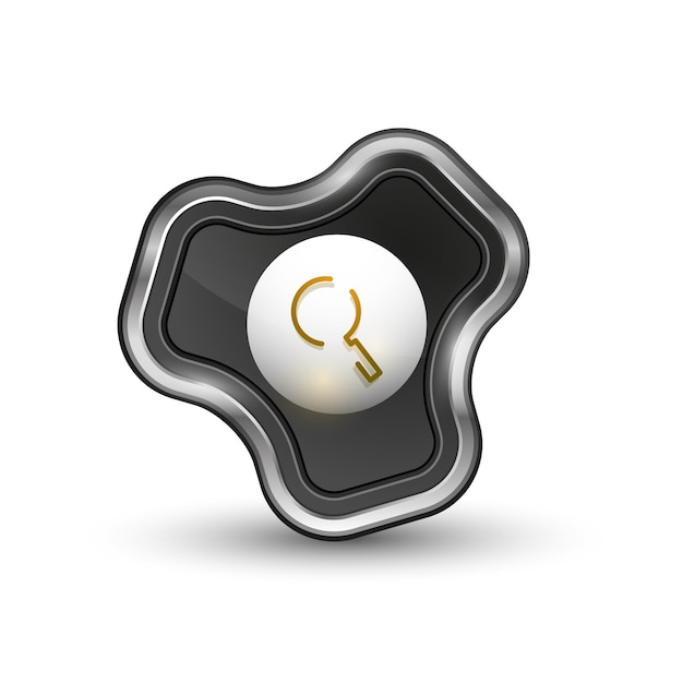 Suche Vergrößerungs-Web-Schaltfläche Vergrößerungssymbol Moderne Lupe-Zeichen Website-Design oder mobile App Vektor-Illustration