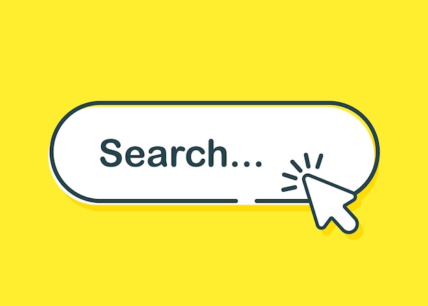 Suchleiste für ui-design und website symbol für suchadresse und navigationsleiste sammlung von suchformularvorlagen für websites