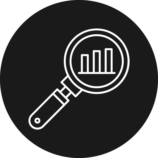 Suchvektor-Symbol kann für SEO- und SEM-Symbole verwendet werden