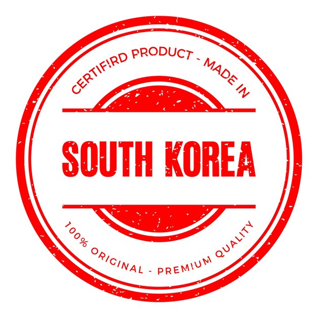 Südkorea-land-stempel