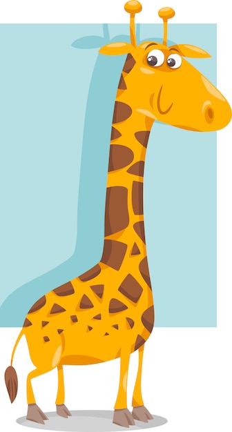 Süße giraffe cartoon illustration